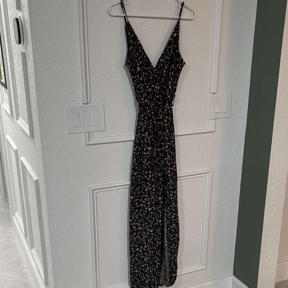SHEIN green Floral Maxi Dress